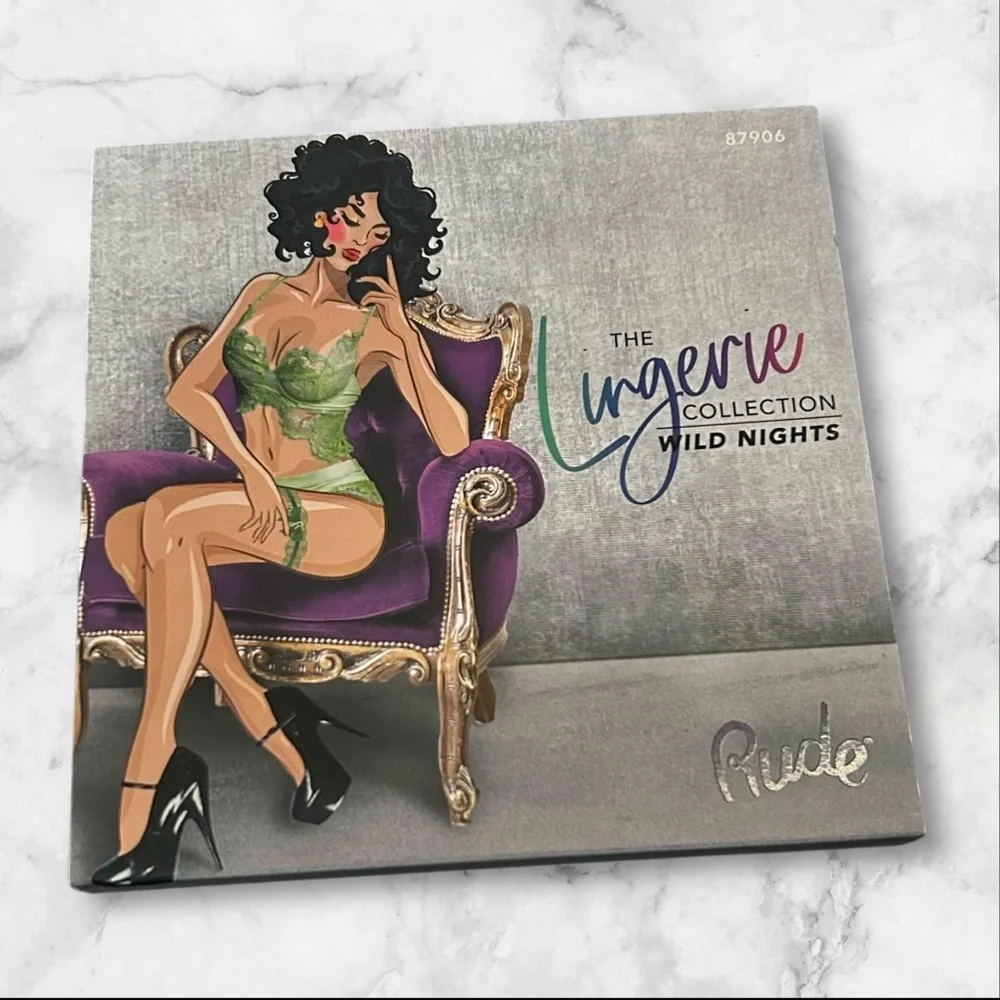 Rude Cosmetics The Lingerie 16 Eyeshadow Palette ~ Wild Nights ~ Full Size New